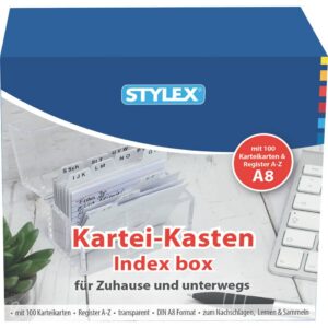 Karteikasten Plastik -A8, transparent