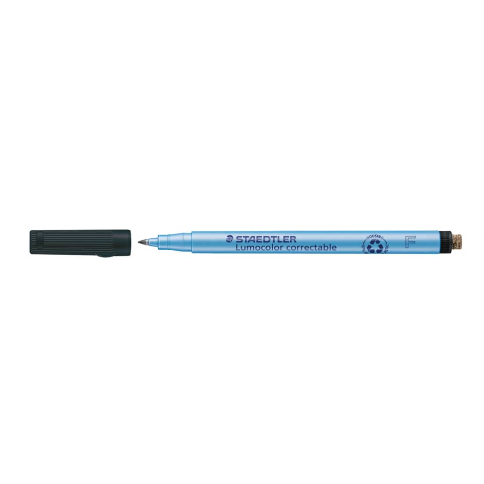 Folienstift Lumocolor® correctable, schwarz, 0,6, F