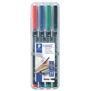 Feinschreiber Universalstift Lumocolor® - permanent, B, 4 Farben