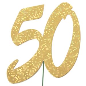 Jubiläumszahl 50 gold