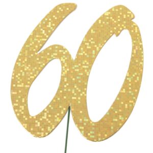 Jubiläumszahl 60 gold