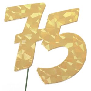 Jubiläumszahl 75 gold