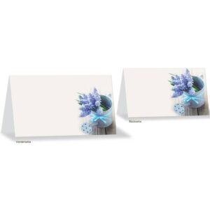 Tischkarte - 8 Stück, Blumen