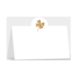 Tischkarte - 6 Stück, Kleeblatt