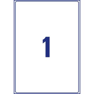 L7167-100 Versandetiketten - 199,6x289,1 mm, 100 Stück, weiß