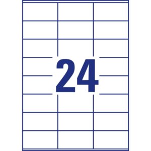 3475 Universal-Etiketten ultragrip - 70 x 36 mm, weiß, 2.400 Etiketten, permanent