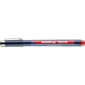 1800 Faserzeichner profipen - 0,5 mm, rot