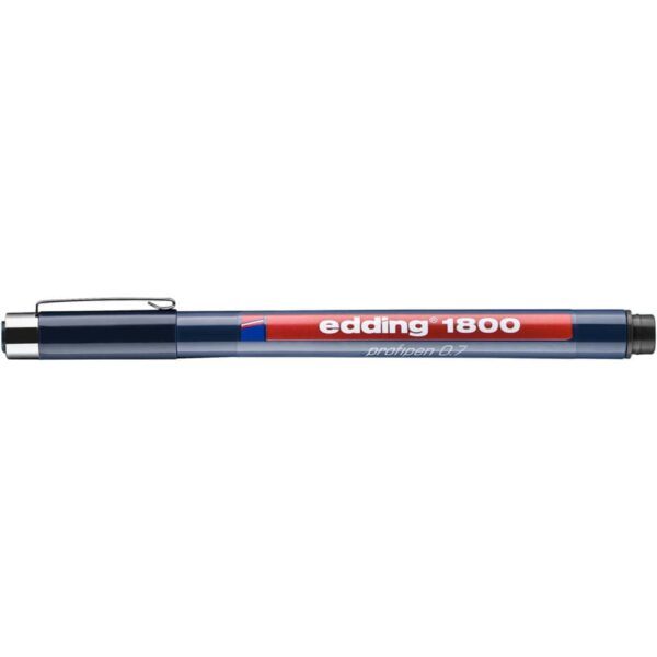1800 Faserzeichner profipen - 0,7 schwarz