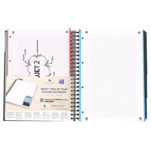 Office European Book - A4+, 5mm kariert, 120 Blatt, sortiert