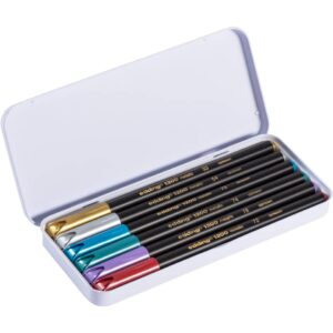 1200 Fasermaler metallic colourpen - 1 - 3 mm, 6er Set sortiert