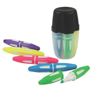 Textmarker - Dose mit 5 Farben sortiert