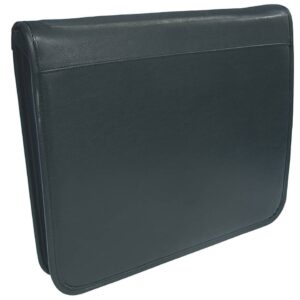 Collegemappe - A4, schwarz, 4-Ringe Ø 34 mm, mit Solarrechner