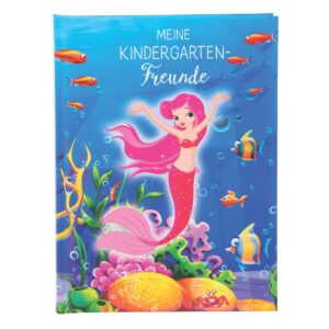 Freundebuch Meerjungfrau - 88 illustrierte Seiten, A5