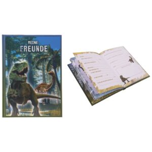 Freundebuch 3D T-Rex - 88 illustrierte Seiten, A5