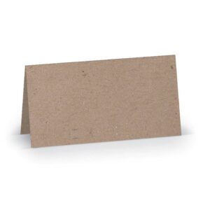 Tischkarte Paperado - 10 x 10 cm, 250 g/qm, kraft