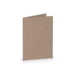 Briefkarte Paperado - A7, 250 g/qm, doppelt, hoch, kraft
