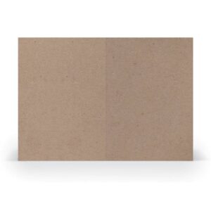 Briefkarte Paperado - A6, 250 g/qm, doppelt, hoch, planliegend, kraft