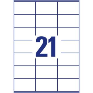 3481 Universal-Etiketten ultragrip - 70 x 41 mm, weiß, 2.100 Etiketten, permanent