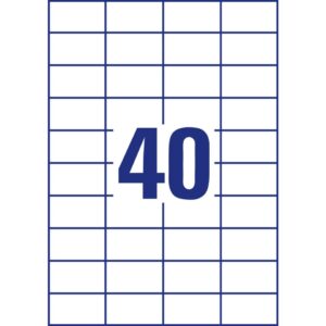 3651 Universal-Etiketten ultragrip - 52,5 x 29,7 mm, weiß, 4.000 Etiketten, permanent