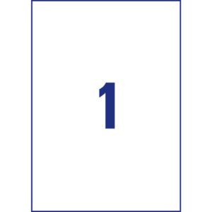 3478-200 Universal-Etiketten - 210 x 297 mm, weiß, 220 Etiketten/220 Blatt, permanent