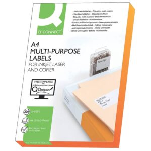 Universal-Etiketten - 210 x 297 mm, weiß, 200 Etiketten, permanent