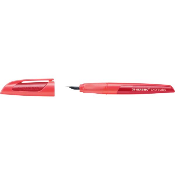 Schulfüller EASYbuddy® - Feder M, koralle/rot, inkl. Standardpatrone