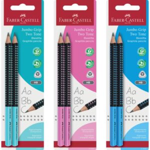 Bleistift Jumbo Grip Two Tone - 2x B, Blisterkarte, sortiert