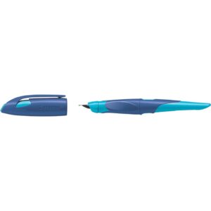 Schulfüller EASYbirdy® - Rechtshänder Feder A, mitternachtsblau/azur, inkl. Patrone