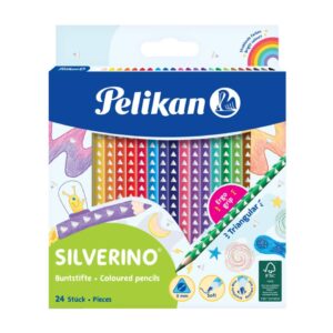 Farbstifte SILVERINO - dünn, 24er Pack