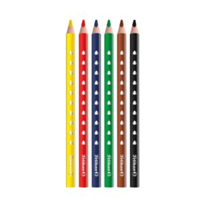Farbstifte SILVERINO - dick, 6er Pack