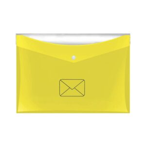 Dokumententasche "Post" - A4, PP, glänzend, gelb, 0,2 mm