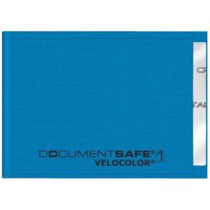 Ausweishülle Document Safe® VELOCOLOR® - 90 x 63 mm, PP, blau
