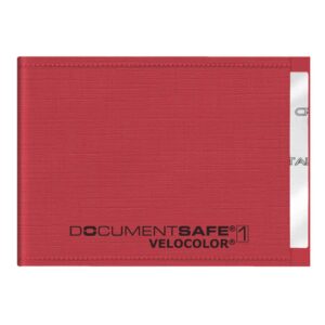 Ausweishülle Document Safe® VELOCOLOR® - 90 x 63 mm, PP, rot