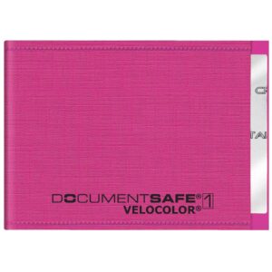 Ausweishülle Document Safe® VELOCOLOR® - 90 x 63 mm, PP, pink