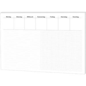 Schreibunterlage Office - 48 x 33 cm, kariert/liniert, 30 Blatt