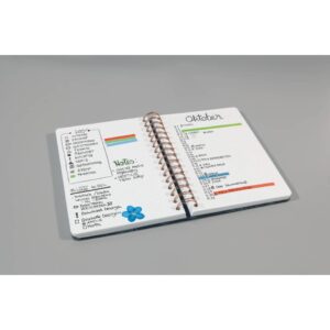 Spiral-Notizbuch Jolie® - ca. A5, punktkariert, 120 Seiten, Sweet Dots