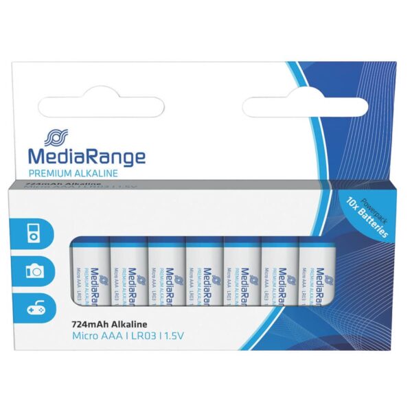 Premium Alkaline Batterien, Micro AAA,LR03, 1.5V, 10er Pack