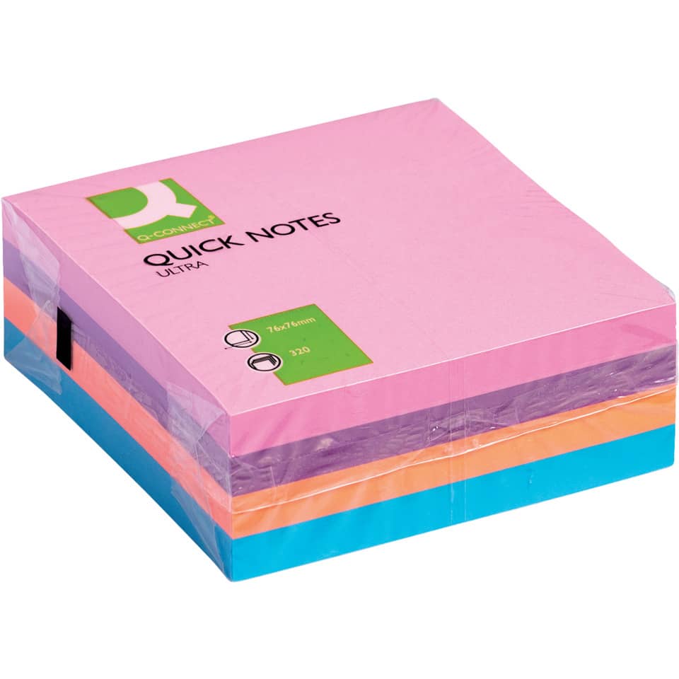 Haftnotiz-Würfel Ultrafarben (sortiert)