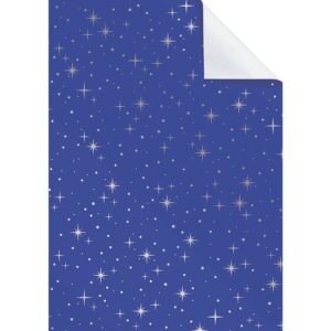 Weihnachts-Metallicpapier Nova, blau, 50x70cm
