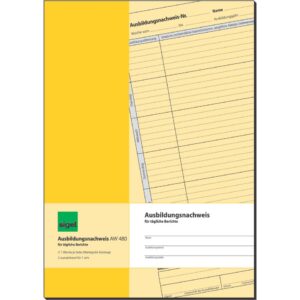 Ausbildungsnachweis täglich - A4, 28 Blatt