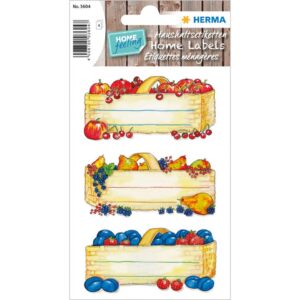 3604 Küchenetiketten Obstkörbe