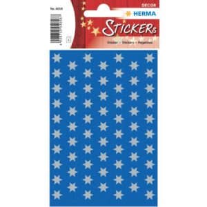 4058 Sticker DECOR Sterne 6-zackig, silber Ø 8 mm