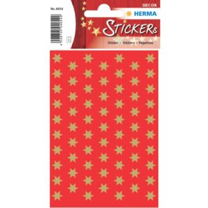 4054 Sticker DECOR Sterne 6-zackig, gold Ø 8 mm