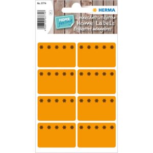 3774 Tiefkühletiketten orange 26x40 mm Eiskristalle 48 St.