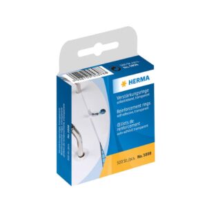 5898 Verstärkungsringe selbstklebend auf Rolle Ø 12 mm transparent 500 St.