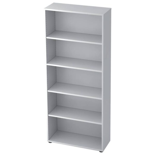 Hammerbacher Regal - 5OH, 80 cm breit, Weiß, mit Montageservice