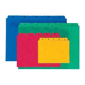 Kartei-Leitregister A - Z - für Größe A5 quer, blau