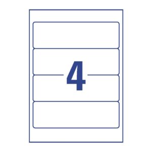 L4761-25 Ordner-Etiketten, 61 x 192 mm, breite/kurz, 120 Etiketten, weiß