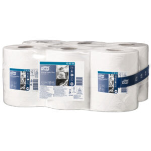 Wischtücher - 2-lagig, 23,5 x 34 cm, weiß, 6 Rollen à 125 m