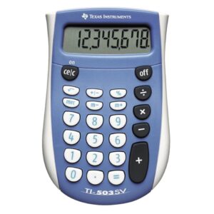 Taschenrechner TI-503 SV, Batterie, 79 x 121 x 19 mm